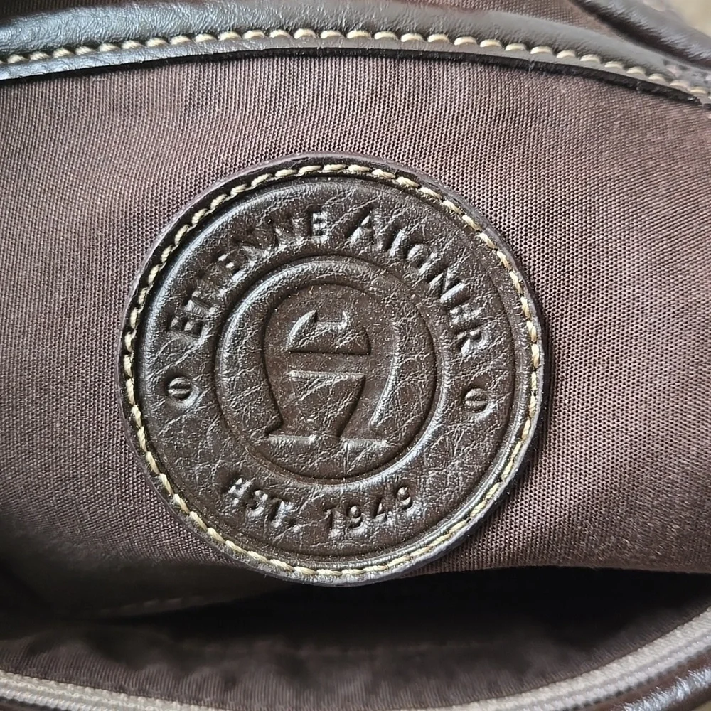 NWOT Etienne Aigner Signature Monogram Canvas Shoulder Bag